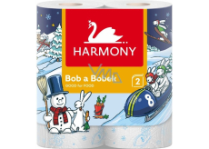Harmony Good For Food ręczniki kuchenne Bob & Bobek 2-warstwowe, 90 kawałków, 2 rolki