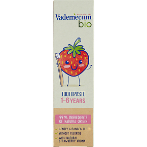 Vademecum Bio pasta do zębów dla dzieci w wieku 1-6 lat, 50 ml