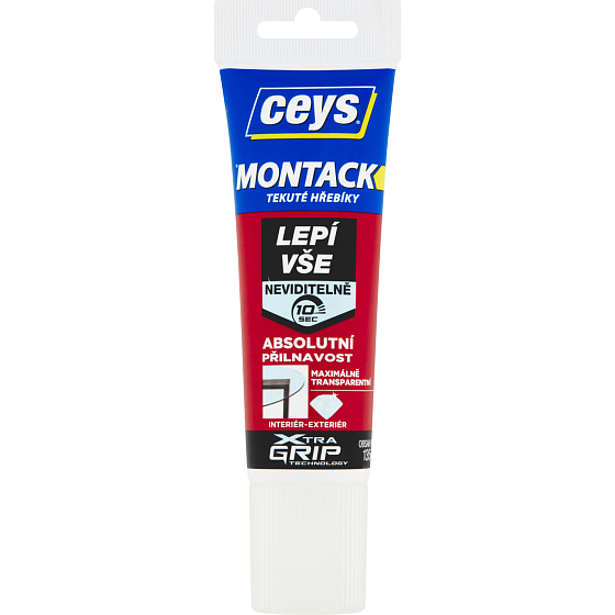 Ceys Montack klei wszystko niewidocznie klej montażowy, 135 g