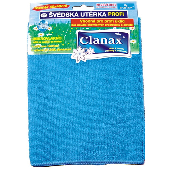 Clanax Profi szwedzka ściereczka z mikrofibry 40 x 40 cm, 280 g 1 sztuka