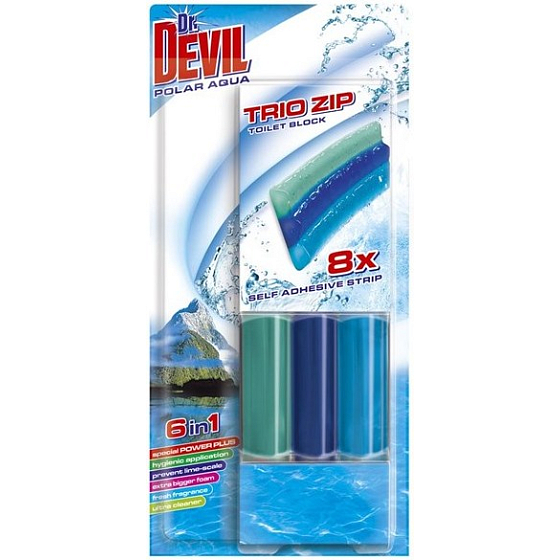 Dr. Devil Polar Aqua 6v1 Trio Zip Polar Wc samolepicí blok 60 g