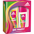 Adidas Get Ready! for Her parfémovaný deodorant sklo 75 ml + sprchový gel 250 ml, kosmetická sada 2016