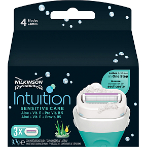Wilkinson Intuition Sensitive Care zamienniki ostrzy, 3 szt.