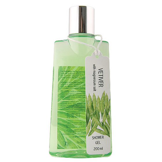 Bohemia Gifts Vetiver a Santalové dřevo s magneziovou solí 2v1 sprchový gel a šampon na vlasy 200 ml