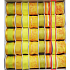 Ditipo Wstążka materiałowa z drucikiem żółta neon 4 m x 15 mm