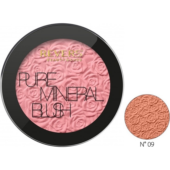 Revers Mineral Pure Blush róż do policzków 09, 6 g