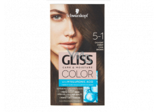 Schwarzkopf Gliss Color farba do włosów 5-1 Zimny brąz 2 x 60 ml