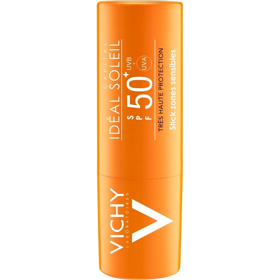 Vichy Capital Soleil SPF 50+ tyčinka pro ochranu citlivých partií a rtů 9 g