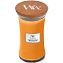 WoodWick Caramel Toasted Sesame - Sezamové sušenky s karamelem vonná svíčka s dřevěným knotem a víčkem sklo velká 609 g