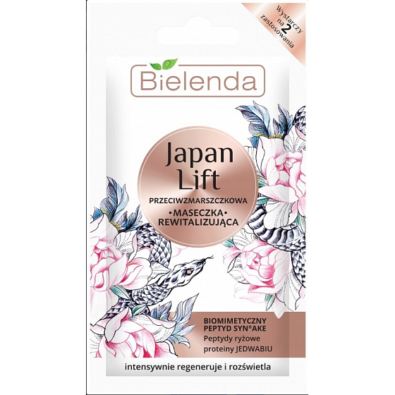 Bielenda Japan Lift revitalizační pleťová maska proti vráskám 8 g