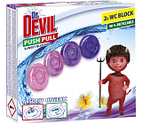 Dr. Devil WC Push Pull Gel Sunset Blossom blok WC bez koszyka, 2 × 20 g