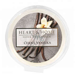 Heart & Home czarna wanilia Sojowy naturalny wosk zapachowy 26 g