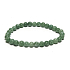 Jadeit Birmański zielony naszyjnik elastyczny naturalny kamień, kuleczka 6 mm / 16 - 17 cm