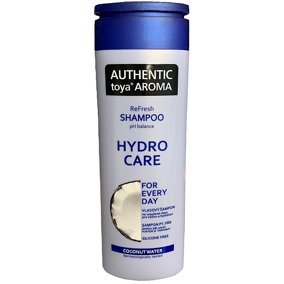 Authentic Toya Aroma Hydro Care Kokos Szampon do włosów suchych i odwodnionych 400 ml