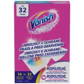 Vanish Color Protect prací ubrousky proti zaprání 16 kusů 32 praní Vanish Color Protect prací ubrousky proti zaprání 16 kusů 32 praní
