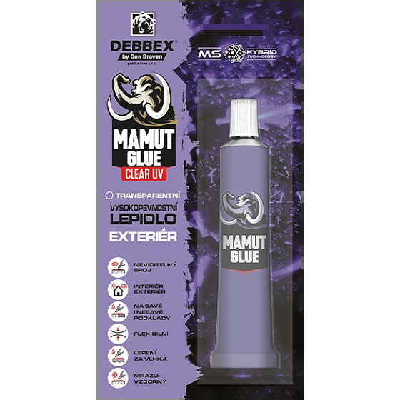 Den Braven Mamut Glue Clear 100 % UV Exteriér przezroczyste klej, 25 ml