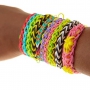 Loom Bands gumičky na pletení náramků Béžová ozubená 200 kusů