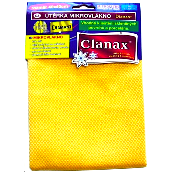 Clanax Diamant ściereczka z mikrofibry 40 x 40 cm 1 sztuka