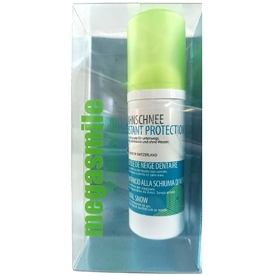 Megasmile Zahnschnee Dentystyczny śnieg pasta do zębów i płyn do ust w jednym 50 ml