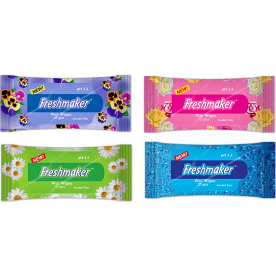 Freshmaker Wet Wipes kosmetyczne wilgotne chusteczki 15 sztuk
