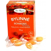 Dr. Popov Bylinné bonbony Rakytník z witaminem C dla zdrowego podjadania 70 g
