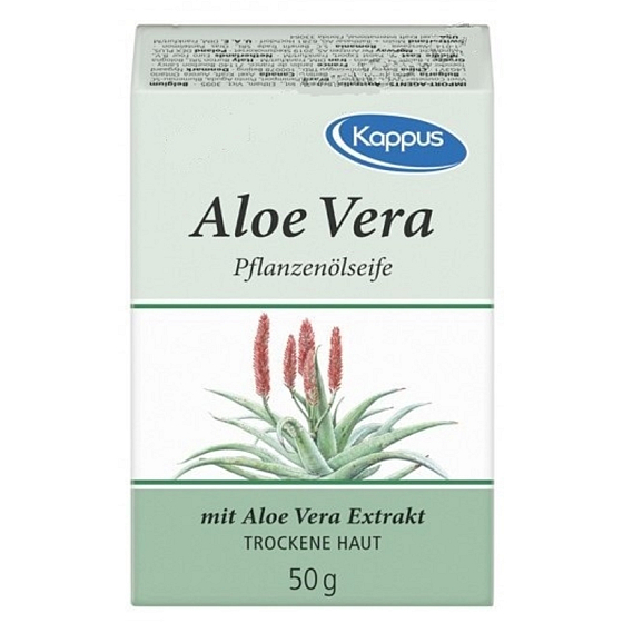 Kappus Aloe Vera olejové přírodní toaletní mýdlo pro suchou pokožku 50 g