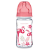 Canpol babies Jungle Láhev se širokým hrdlem růžová pro děti od 3 měsíců 240 ml