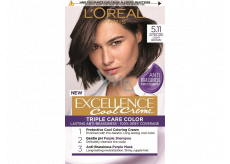 Loreal Paris Excellence Cool Creme farba do włosów 5.11 Ultra popielaty jasny brąz