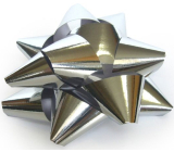 Nekupto Hvězdice średnia Metal srebrna 6,5 cm
