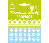 Arch Kreatywny dziecięcy pisak małe sowy białe 10 x 12,5 cm