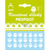 Arch Kreatywny dziecięcy pisak małe sowy białe 10 x 12,5 cm