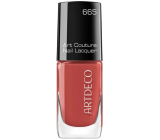 Artdeco Art Couture lak na nehty s unikátním vinylovým lesklým efektem 665 Brick Red 10 ml 