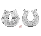 Charm Sterlingové stříbro 925 Podkova štěstí - symbol štěstí a ochrany, korálek na náramek symbol