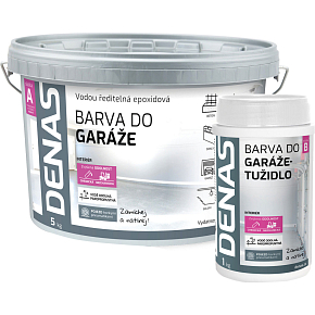 DENAS DO GARÁŻE kolor do nawierzchni obciążonych i podłóg betonowych, Ral 7040 szary, 5 kg + 1 kg utwardzacza
