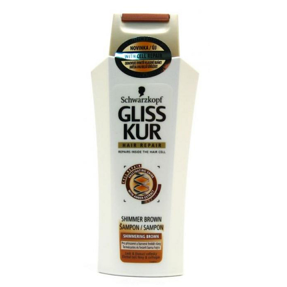 Gliss Kur Satin Brown regenerační šampon na vlasy 250 ml