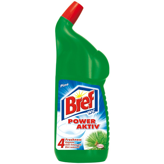 Bref Power Aktiv 4 Formula Borovice WC gelový čistič 750 ml