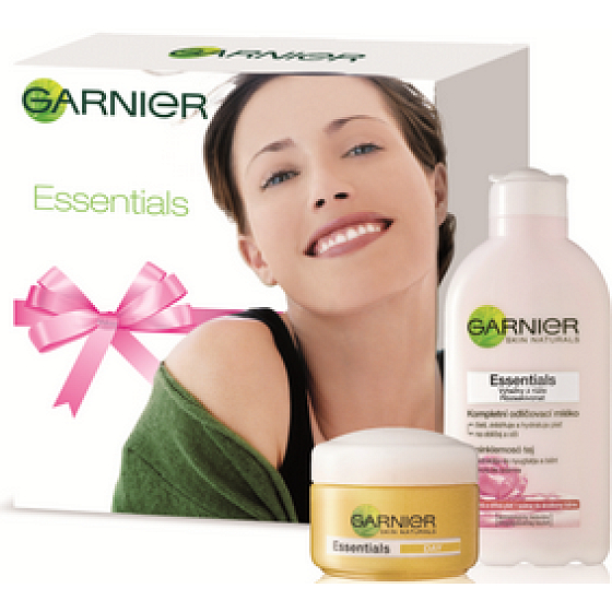 Garnier Essentials Intense denní krém 50 ml + odličovací mléko 200 ml, kosmetická sada