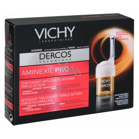 Vichy Dercos Aminexil Pro Kúra proti vypadávání vlasů pro muže 18 x 6 ml
