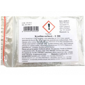 Kwas sorbowy E 200 do żywności 2 g Kwas sorbowy E 200 do żywności 2 g