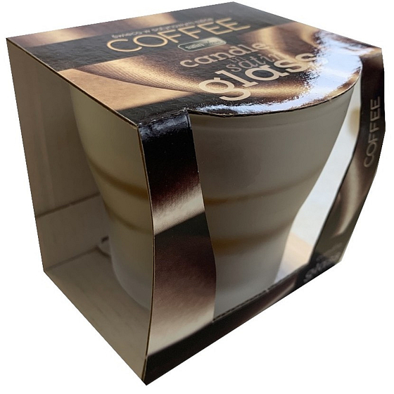 Admit Satin Glass Coffee - Káva vonná svíčka ve skle 75 g