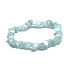 Larimar Troml bransoletka elastyczna naturalny kamień wykonany z błyszczących i zaokrąglonych kamieni 3 - 5 mm / 16 - 17 cm, kamień Atlantydy