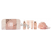 Grace Cole Wanilia & Migdał żel pod prysznic 100 ml + mgiełka do ciała 100 ml + krem do rąk i paznokci 50 ml + krem do ciała 50 ml + gąbka kąpielowa + kosmetyczka, zestaw kosmetyczny dla kobiet