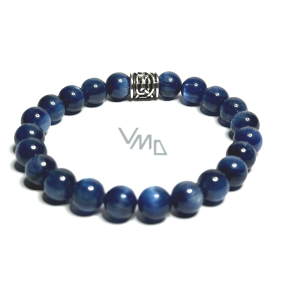 Kyanit niebieski bransoletka elastyczna naturalny kamień, kuleczka 8 mm / 16 - 17 cm, kamień połączony Kyanit niebieski bransoletka elastyczna naturalny kamień, kuleczka 8 mm / 16 - 17 cm, kamień połączony
