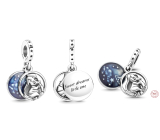 Zawieszka ze srebra próby 925 Disney Dumbo i jego słodkie sny, 2w1 charms do bransoletki rodzina