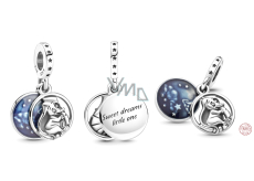 Zawieszka ze srebra próby 925 Disney Dumbo i jego słodkie sny, 2w1 charms do bransoletki rodzina