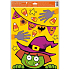 Okenní fólie halloween vykukující strašidla Čarodějnice 30 x 42 cm