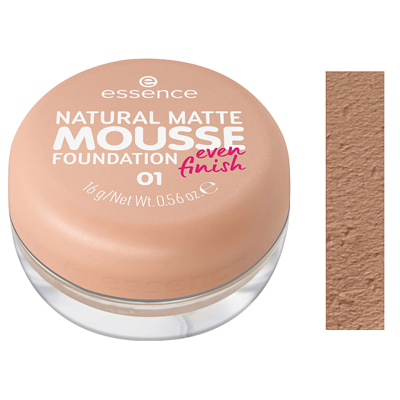 Essence Natural Matte Mousse Foundation piankowy podkład 01 16 g