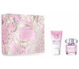 Versace Bright Crystal Pour Femme toaletní voda 30 ml + tělové mléko 50 ml, dárková sada pro ženy