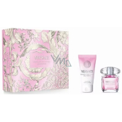 Versace Bright Crystal Pour Femme woda toaletowa 30 ml + mleczko do ciała 50 ml, zestaw prezentowy dla kobiet