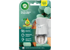 Air Wick Essential Oils Blue Eucalyptus & Eukalyptus i cedr elektryczny odświeżacz powietrza komplet 19 ml